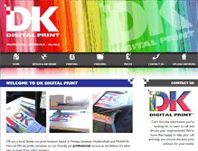 Tablet Screenshot of dkprint.co.uk